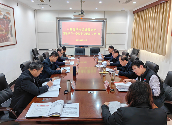 市统计局召开党组理论学习中心组学习(扩大)会议